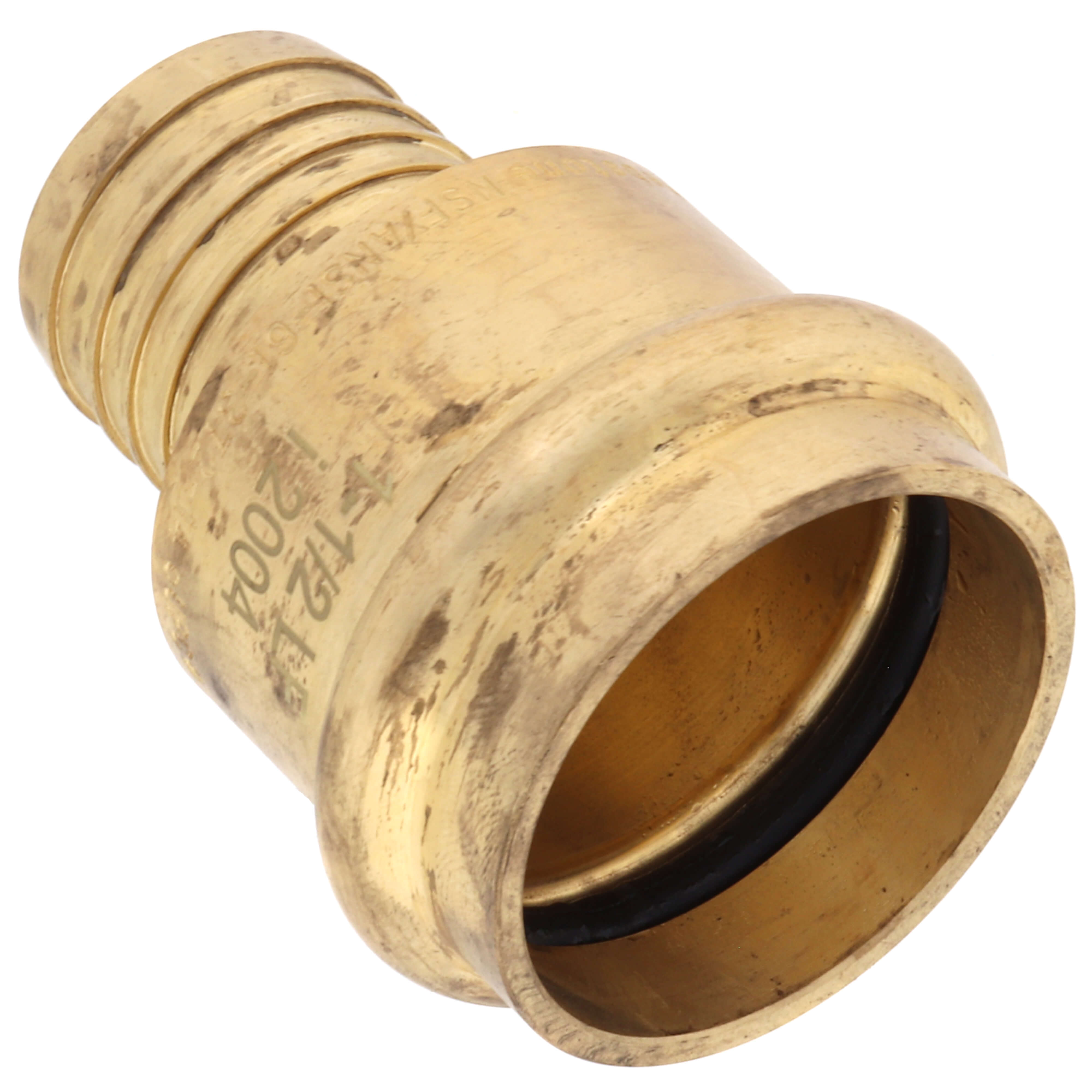 WEBSTONE Webstone H-16806W 1-1/2 PEX Crimp x Copper Press Brass Adapter (Lead Free)