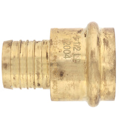 WEBSTONE Webstone H-16806W 1-1/2 PEX Crimp x Copper Press Brass Adapter (Lead Free)