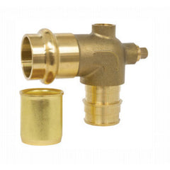 WEBSTONE Webstone H-16833W-R58 5/8 x 3/4 PEX Crimp x Copper Press Brass Dual Vent Elbow Lead Free