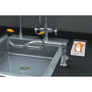 GUARDIAN EQUIPMENT Guardian Equipment G1806 GS-Plus Deck Mount Right Hand Eyewash in Polished Chrome