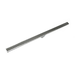 INFINITY DRAIN Infinity Drain S-LT-3836-SS Shower Drain 2 in PVC Satin Stainless Steel
