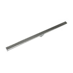 INFINITY DRAIN Infinity Drain S-LT-3836-SS Shower Drain 2 in PVC Satin Stainless Steel