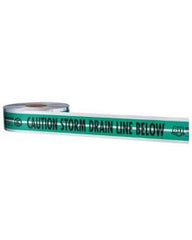 MILWAUKEE Milwaukee 31-031 Detectable Warning Tape 1000 ft x 3 in Caution Storm Drain Line Below