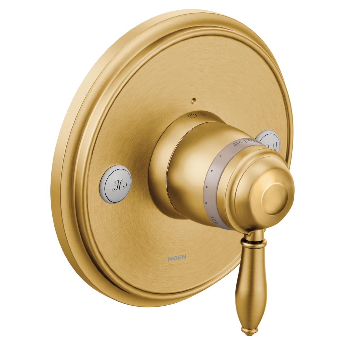 MOEN Moen TS32110BG Weymouth Single Handle Thermostatic Valve Trim in Brushed Gold