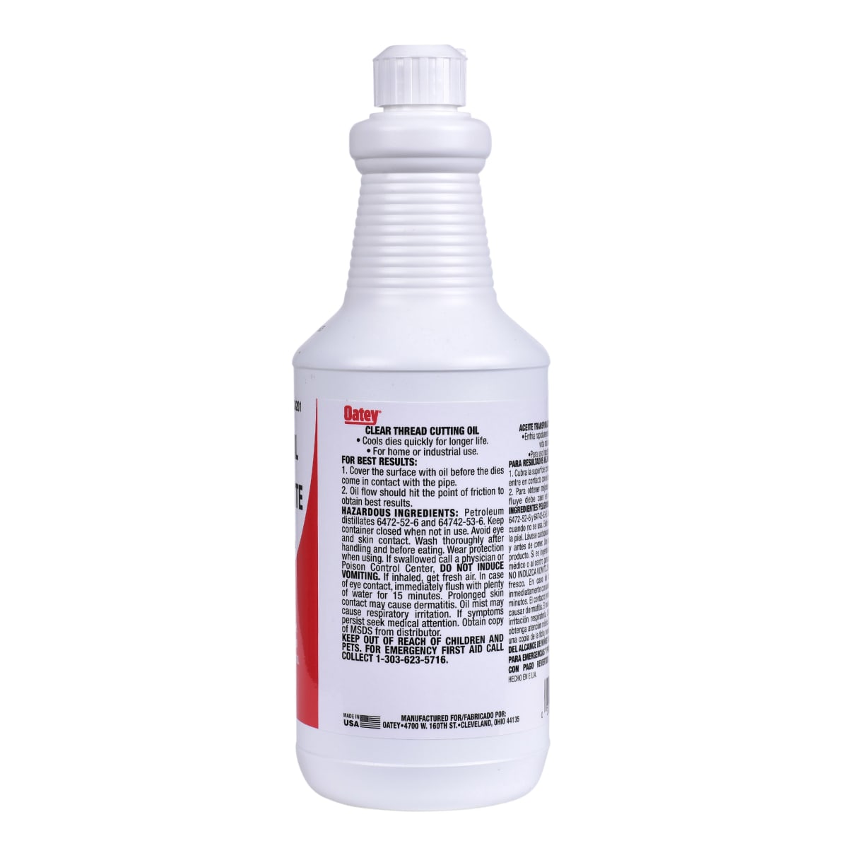 OATEY Oatey 30201 Clear Cutting Oil Hand Threading 32 oz. Replacement MPN