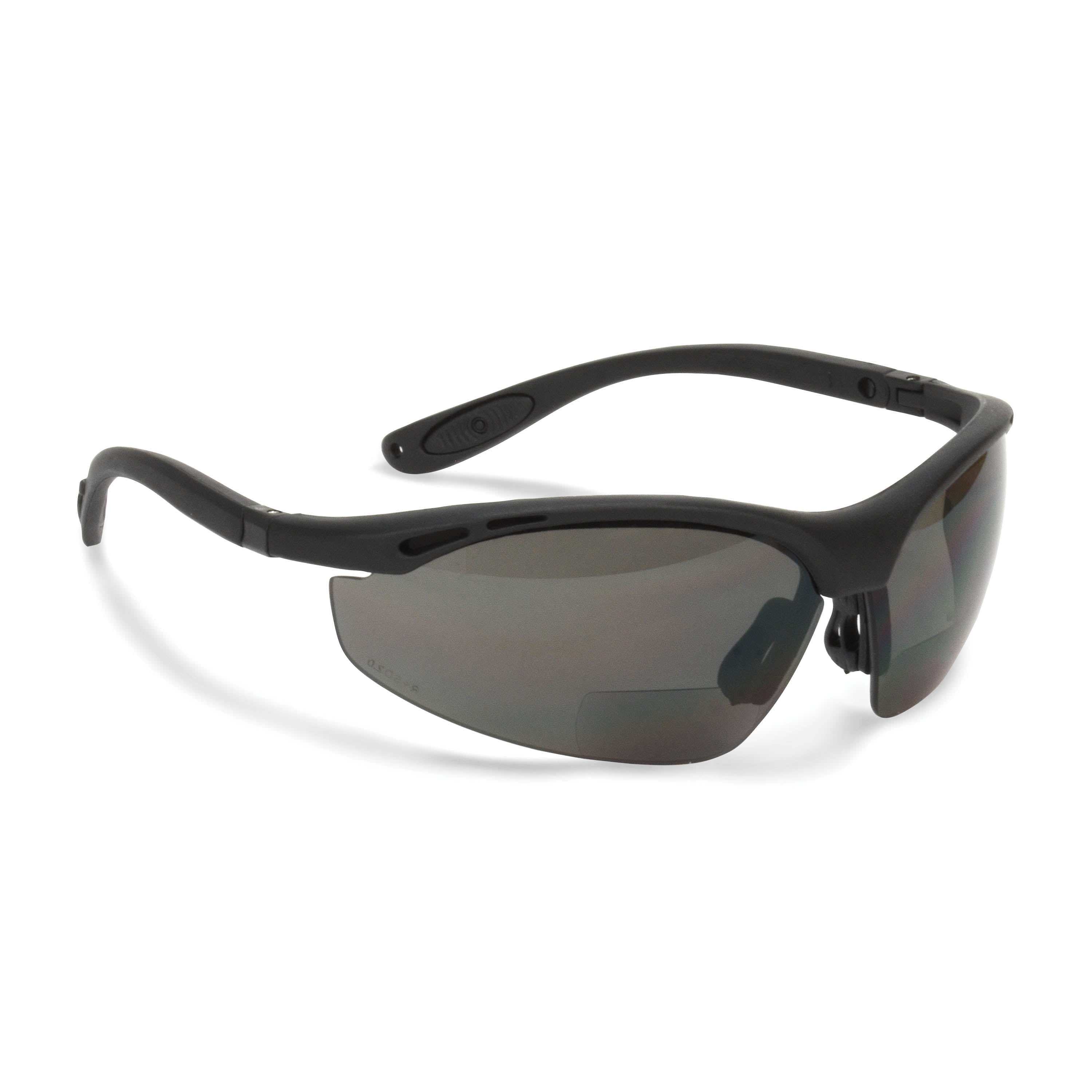 RADIANS Radians CH1-225 Cheaters Bi-Focal Safety Eyewear, Smoke Lens, 2.5 Diopter