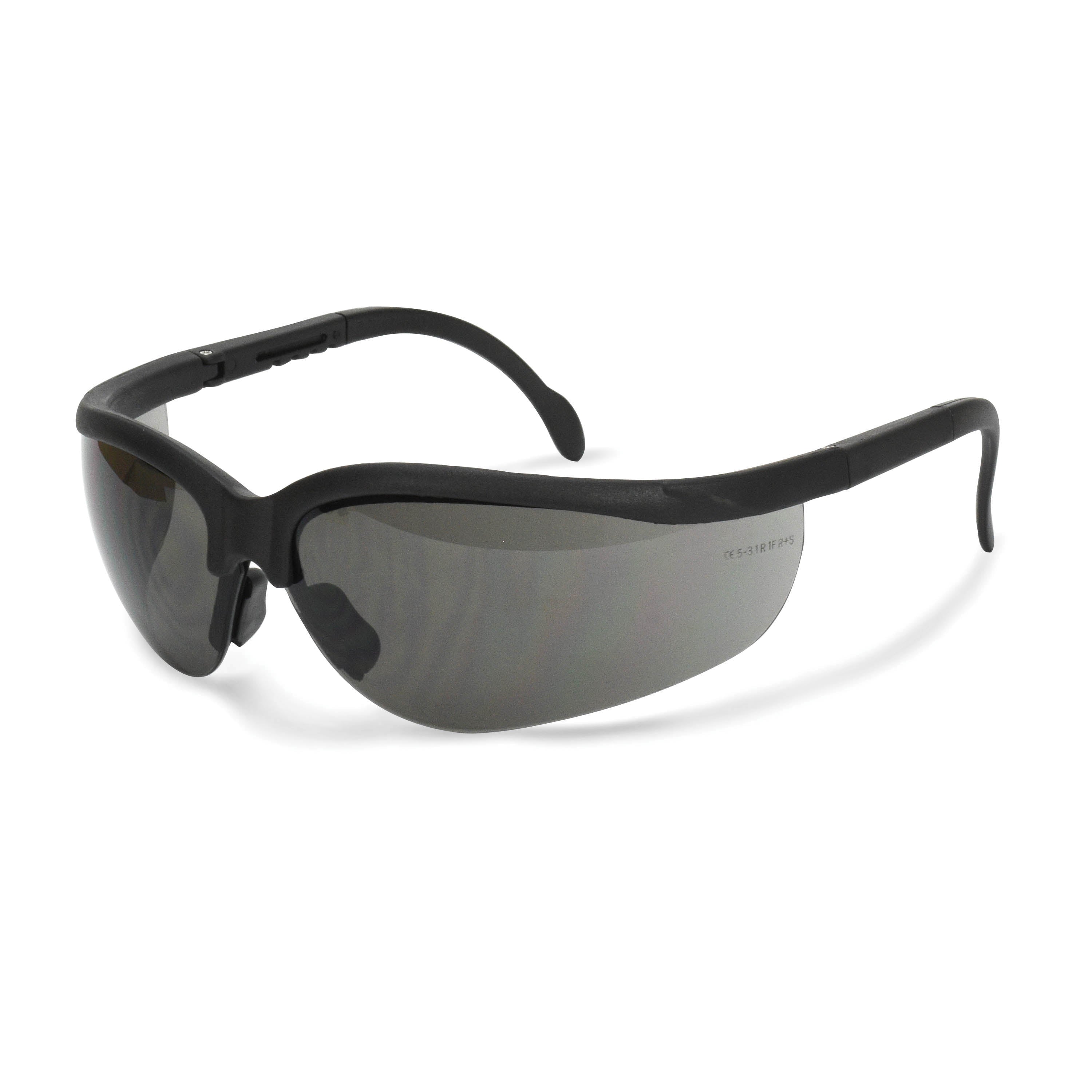 RADIANS Radians JR0120ID Journey Safety Glasses Black Frame Smoke Lens