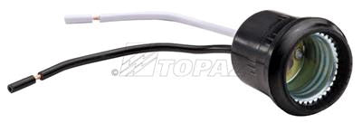 TOPAZ Topaz Electric Corp T124 Pigtail Socket 600 Volt 6 Inch