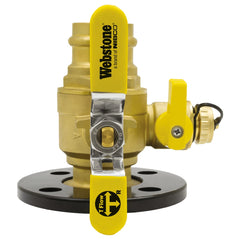 WEBSTONE Webstone H-81417HV-RF400 2 Press Full Port Forged Brass Uni-Flange Isolator Flange w/ Detachable Rotating Flange & Multi-Function Drain