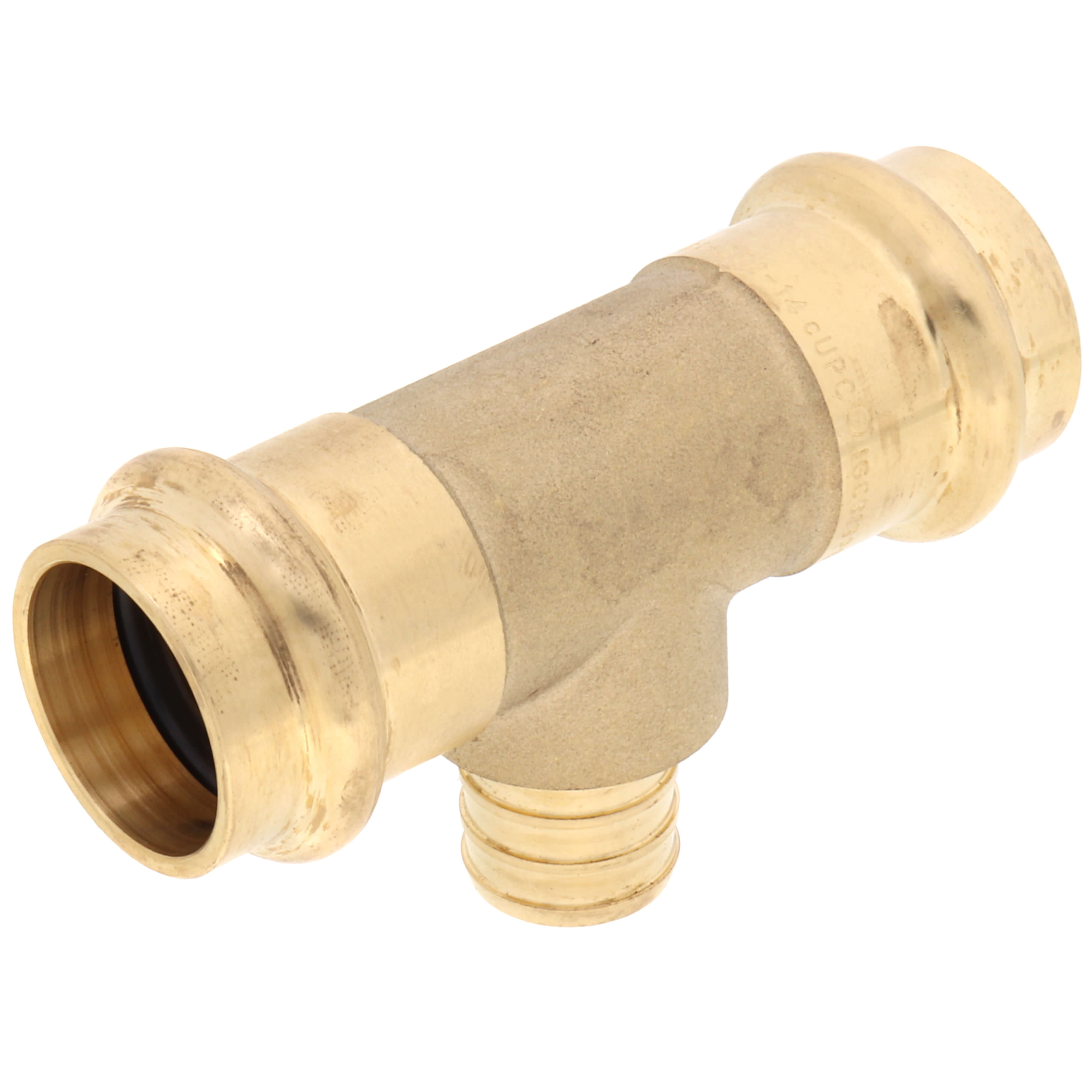 WEBSTONE Webstone H-86153W-R 3/4 x 3/4 x 1/2 Press x Press x PEX Crimp Transition Tee (LF)