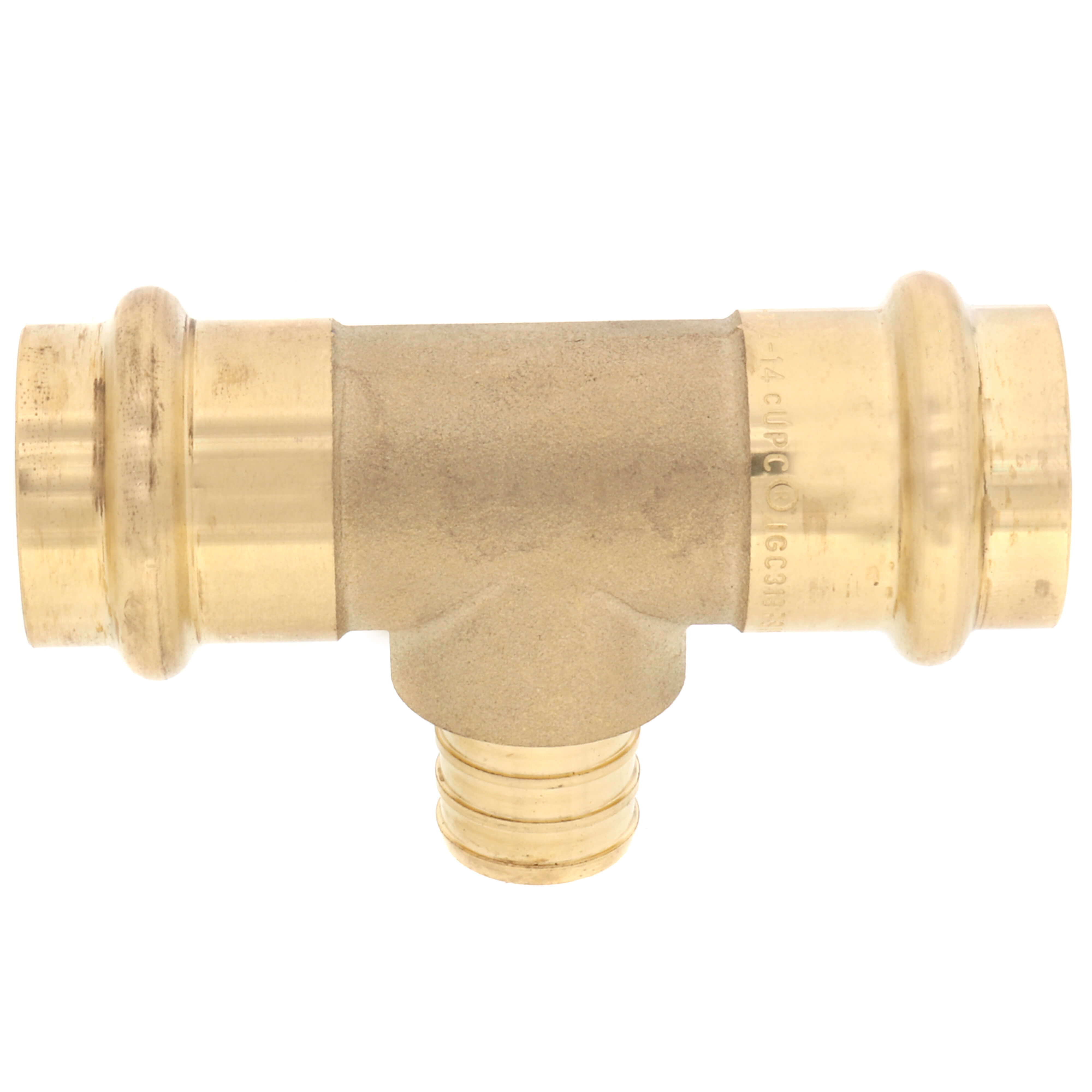 WEBSTONE Webstone H-86153W-R 3/4 x 3/4 x 1/2 Press x Press x PEX Crimp Transition Tee (LF)