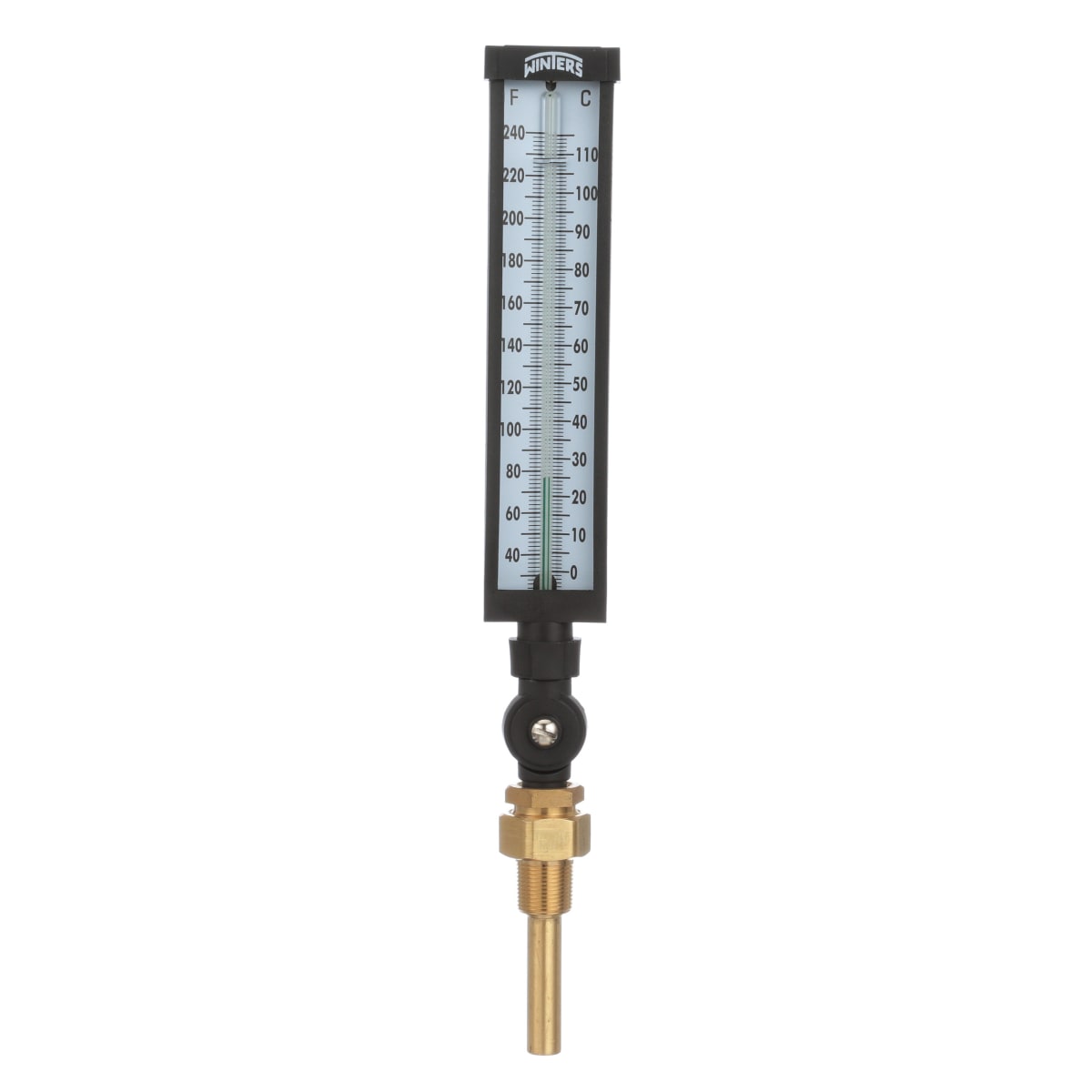 WINTERS Winters TIM105A Hot Water Thermometer 3.5 Stem 3/4 x NPT Connection Replacement MPN