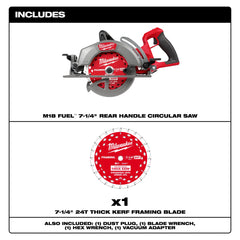 MILWAUKEE Milwaukee 2930-20 M18 Fuel 7-1/4 Circular Saw Replacement MPN