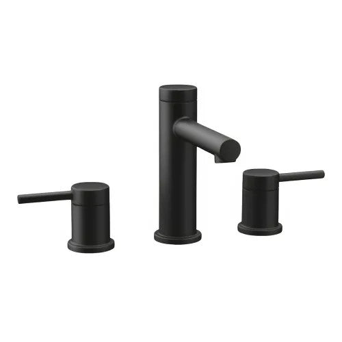 MOEN Moen TV6193BL Align Two Handle Widespread Bathroom Sink Faucet with Drain Kit & Valve