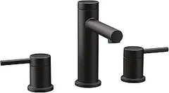 MOEN Moen TV6193BL Align Two Handle Widespread Bathroom Sink Faucet with Drain Kit & Valve