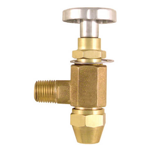 FIROMATIC Firomatic 12210 Fusible Burner Angle Valve 3/8 ODF Inlet x 1/4 MPT Outlet