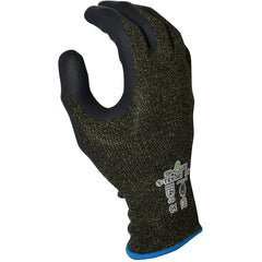 SHOWA SHOWA S-TEX581M-07 S-TEX 581 Foam Nitrile Palm Coated A5 Cut Resistant Safety Glove with Stainless Steel/Poly/Kevlar Liner