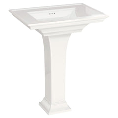 AMERICAN STANDARD American Standard 0297.001.020 Town Square S Center Hole Only Pedestal Sink Top and Leg Combination