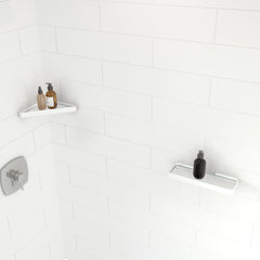 MAAX MAAX 10042818-276 Manhattan Corner Shelf with Glass