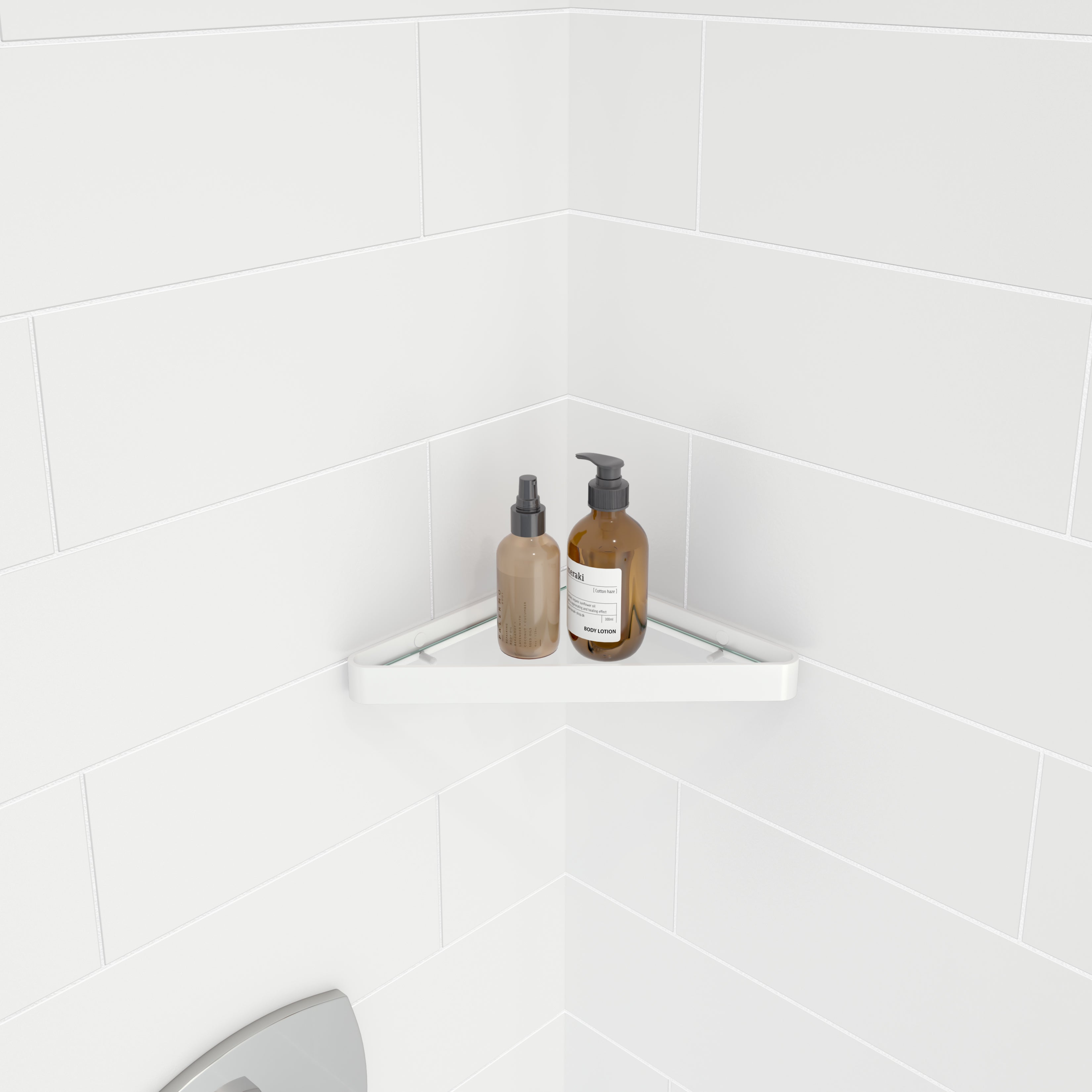 MAAX MAAX 10042818-276 Manhattan Corner Shelf with Glass