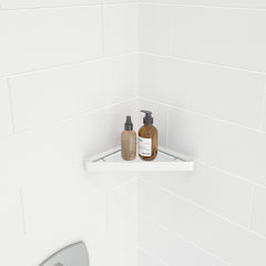 MAAX MAAX 10042818-276 Manhattan Corner Shelf with Glass