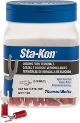 THOMAS & BETTS Thomas Betts RA18-10FL Locking Fork Terminal 10 Stud