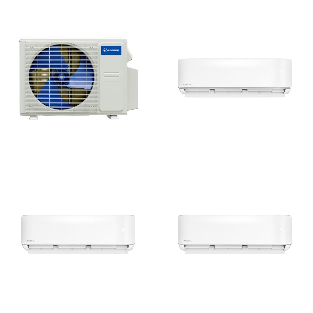 MRCOOL MRCOOL DIY Multi-Zone 18000 BTU 5th Gen Mini Split Heat Pump System R454B 23.9 SEER2 (6k+6k+9k)