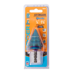 SPYDER Spyder 19024 Mach-Blue 10-Step Drill Bit (1/4-in to 1-3/8-in)