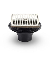 ZURN Zurn FD2254-AB2-S5 ABS Shower Drain with 5 in. Square Nickel Bronze Adjustable Head