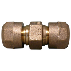 CAMBRIDGE BRASS CAMBRIDGE BRASS 119NL-H7H7 2 in. CB Comp x CB Comp Cast Brass Alloy C89833 Full Bore Coupling, Lead Free
