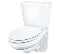 GERBER PLUMBING Gerber Plumbing G0021970 Maxwell Siphon Jet Wall-Mount Commercial Elongated Toilet Bowl