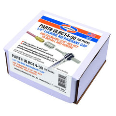 UNIWELD Uniweld ULRC14-50 Locking Refrigerant Cap 1/4 inches (50 Pack)