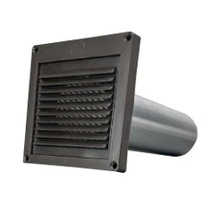 BUILDERS BEST Builders Best 110909 PFL344 Plastic Fixed Louver Mini Louver Hood with 1/4-in Grid