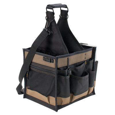 CUSTOM LEATHERCRAFT Custom Leathercraft 1528 Electrical & Maintenance Tool Carrier 11 inch