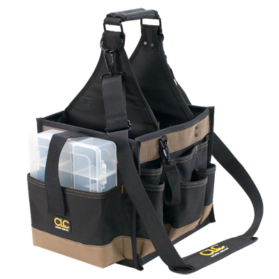 CUSTOM LEATHERCRAFT Custom Leathercraft 1528 Electrical & Maintenance Tool Carrier 11 inch