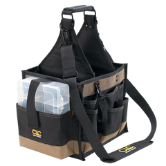 CUSTOM LEATHERCRAFT Custom Leathercraft 1528 Electrical & Maintenance Tool Carrier 11 inch