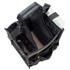 CUSTOM LEATHERCRAFT Custom Leathercraft 1528 Electrical & Maintenance Tool Carrier 11 inch