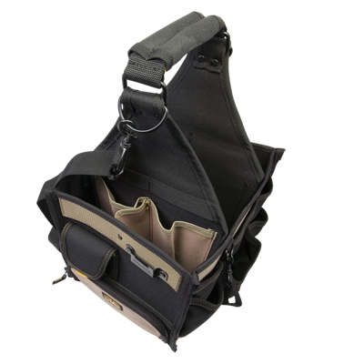 CUSTOM LEATHERCRAFT Custom Leathercraft 1528 Electrical & Maintenance Tool Carrier 11 inch