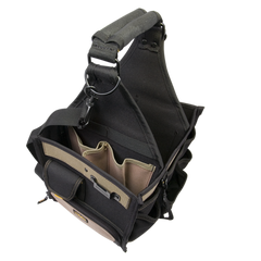 CUSTOM LEATHERCRAFT Custom Leathercraft 1528 Electrical & Maintenance Tool Carrier 11 inch
