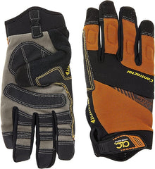 CUSTOM LEATHERCRAFT Custom Leathercraft 160L Contractor XtraCoverage Flex Grip Work Gloves Durable Synthetic Leather Padded Knuckles