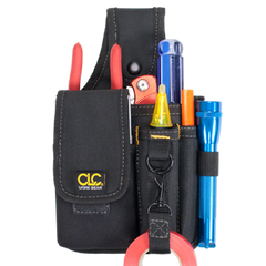 CUSTOM LEATHERCRAFT CUSTOM LEATHERCRAFT 1501 Poly Tool and Cell Phone Holder 4-Pocket Medium