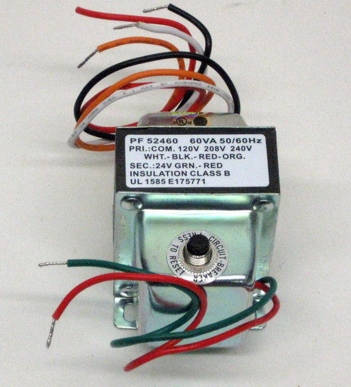 PACKARD Packard PF52460 Foot Mounted 120/208/240V (Primary) 24V (Secondary) 60VA Transformer