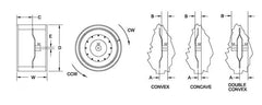 RHEEM Rheem 70-24041-01K Blower Wheel CW 12 inches x 11 inches Replacement MPN