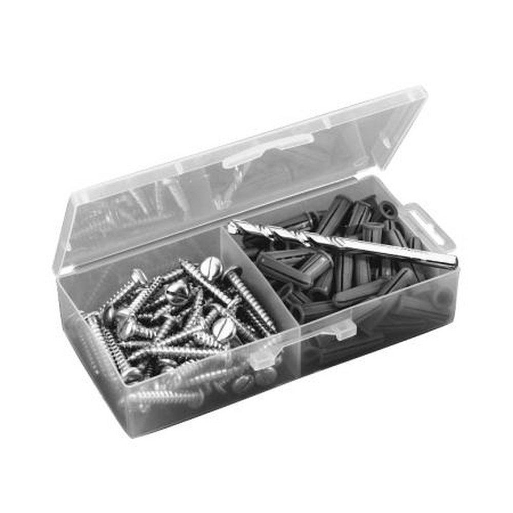 MALCO Malco PA1012KW Red Lip Anchor Kit with Screw/Drill Bit 1/4 x 1 inch 1-Pack