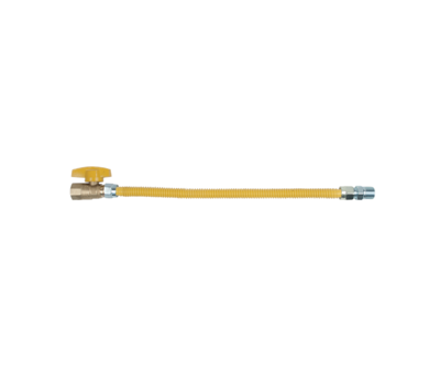 BRASSCRAFT Brasscraft CSSD4K-60 Gas Connector 1/2 in. Male x 1/2 in. Female 60 in. Polymer Coated Stainless Steel with Ball Valve