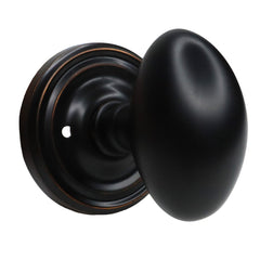 EMTEK Emtek 8200EUS10B Egg Knob Privacy Set Oil Rubbed Bronze