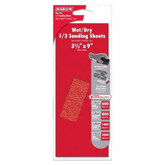 DIABLO Diablo DCS323ASTS10G 1/3 Sheet Assorted Sanding Sheets 9 in x 3-2/3 in Pack of 10