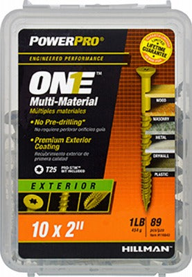 HILLMAN Hillman Fasteners 116843 10x2 Exterior Screw 95 Pack