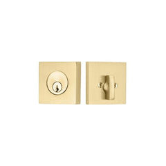 EMTEK Emtek 8469US4 Square Single Cylinder Deadbolt Satin Brass