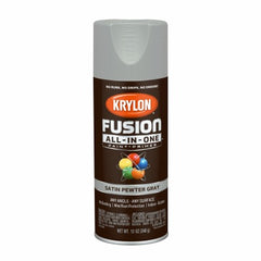 KRYLON Krylon K02744007 Satin Spray Paint Primer 12 Oz Pewter Gray